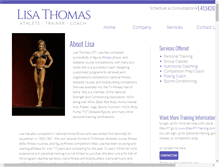 Tablet Screenshot of lisathomasfitness.com